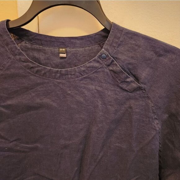Muji  100% linen raglan short sleeve top - Picture 3 of 7
